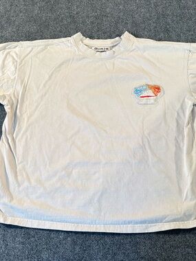RGSTR Saints & Sinners 2XL Gray Flaming Skull Graphic T-Shirt